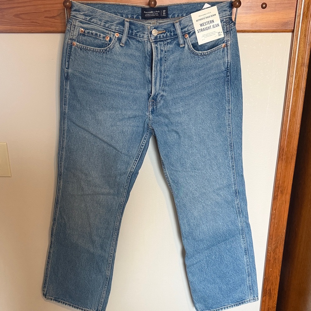 Levi's Light Blue Western Straight Jeans
